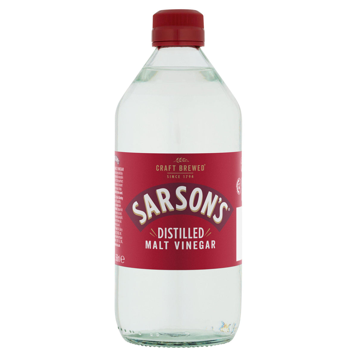 Sarson's distilled malt vinegar 568ml, UK version
