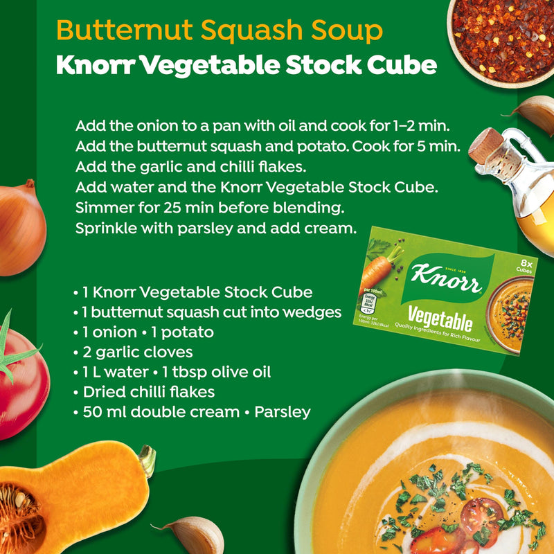 Knorr vegetable stock cubes 8 x 10g (British brand)
