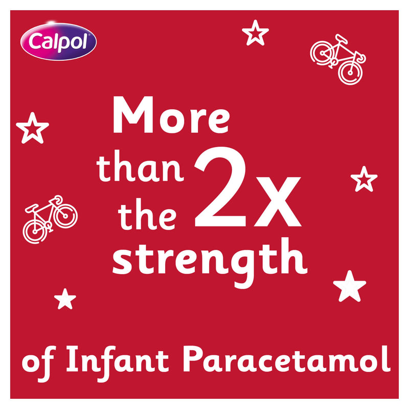 Calpol paracetamol suspension sachets sugar-free strawberry 12 x 5ml, UK version