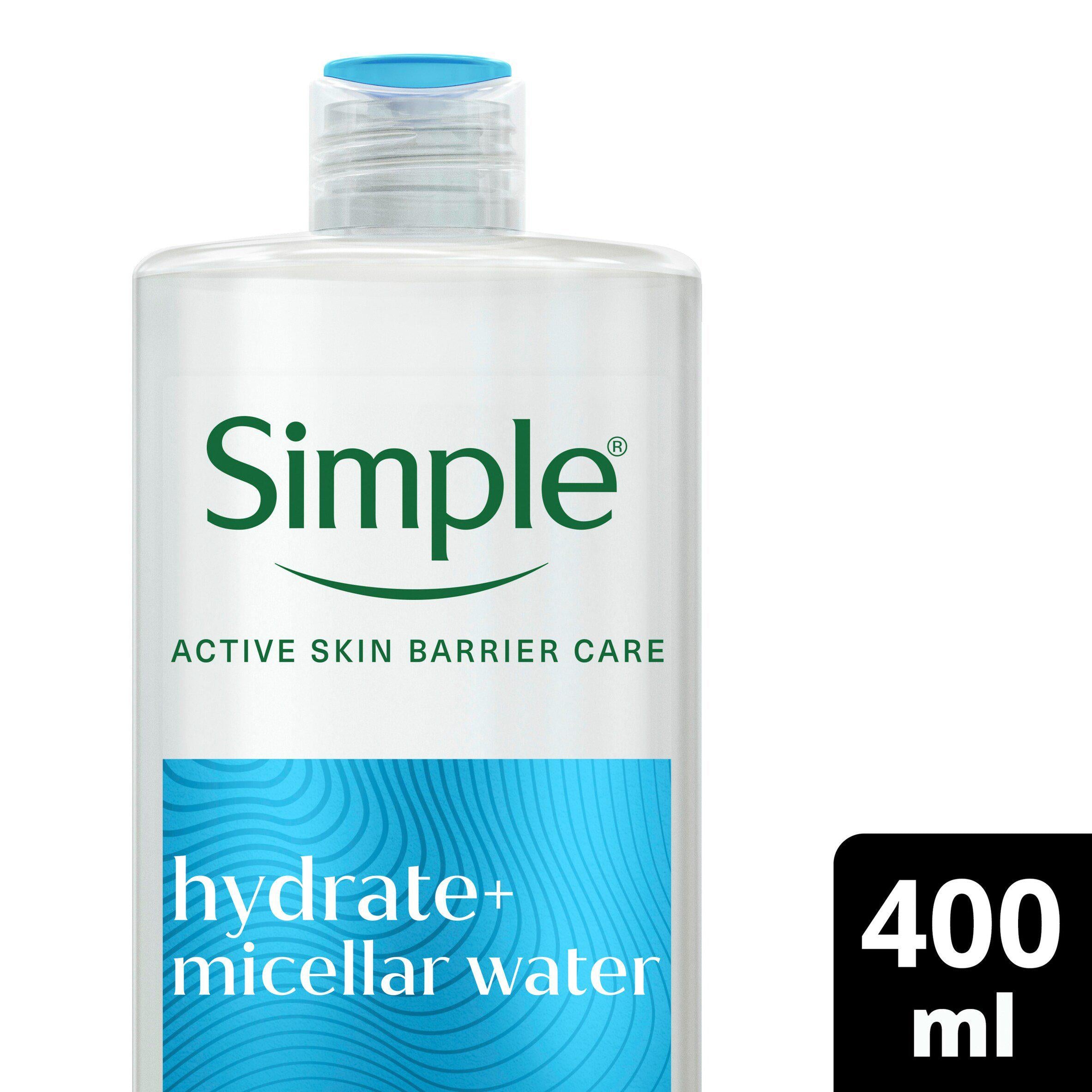 Simple Waterboost Sensitive Skin micellar cleansing water 400ml (British brand)