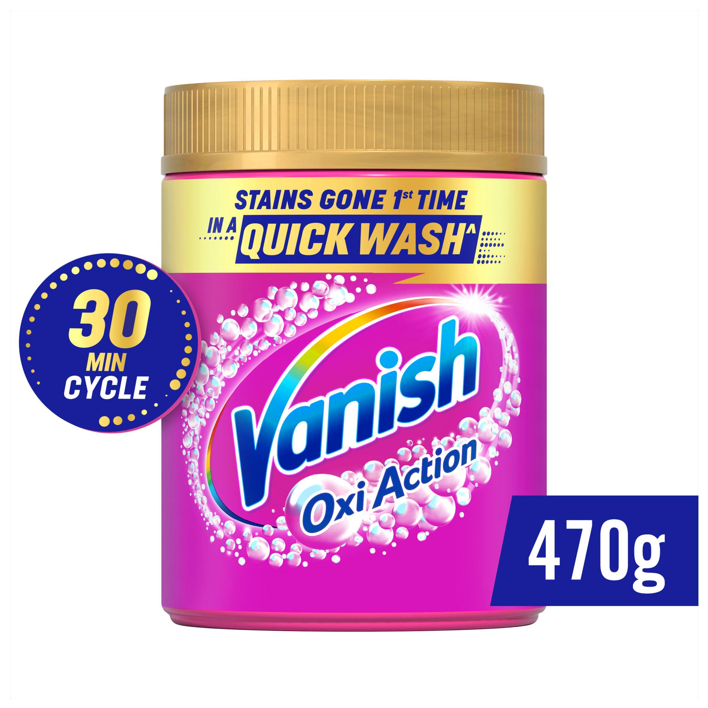 Vanish Gold Oxi Action Laundry Stain Remover Powder Colour 470g