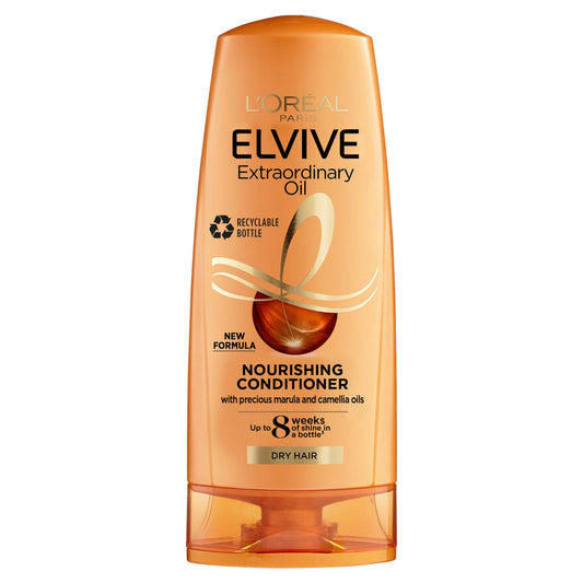 L'Oreal Paris Conditioner by Elvive Extraordinary Oil for Nourishing Dry Hair 300ml GOODS Sainsburys   