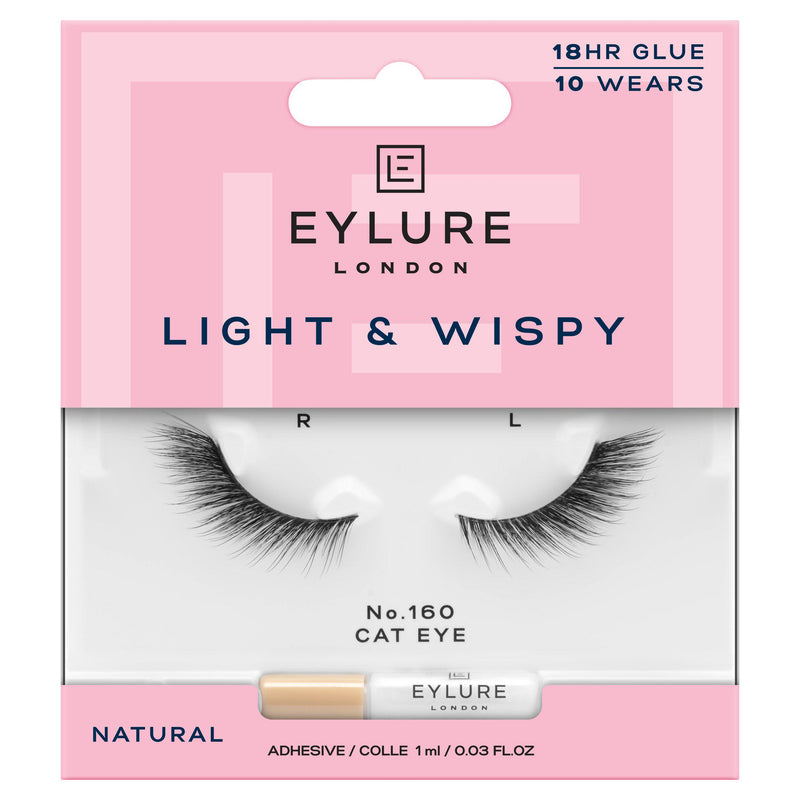 Eylure light wispy lashes glue cat eye adhesive, imported from the UK