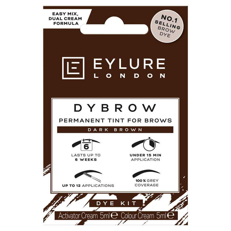 Eylure Dylash Brown brow dye kit - British product
