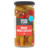 Sainsbury's mixed whole chillies 205g jar, UK version