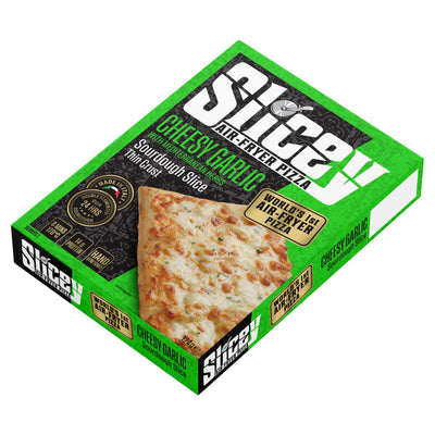 Sainsburys Slicey Cheesy Garlic Mediterranean Herbs Sourdough Slice Air Fryer Pizza 124g- Buy online at McGrocer