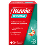 Rennie Spearmint Heartburn Relief Tablets 24 count, UK version