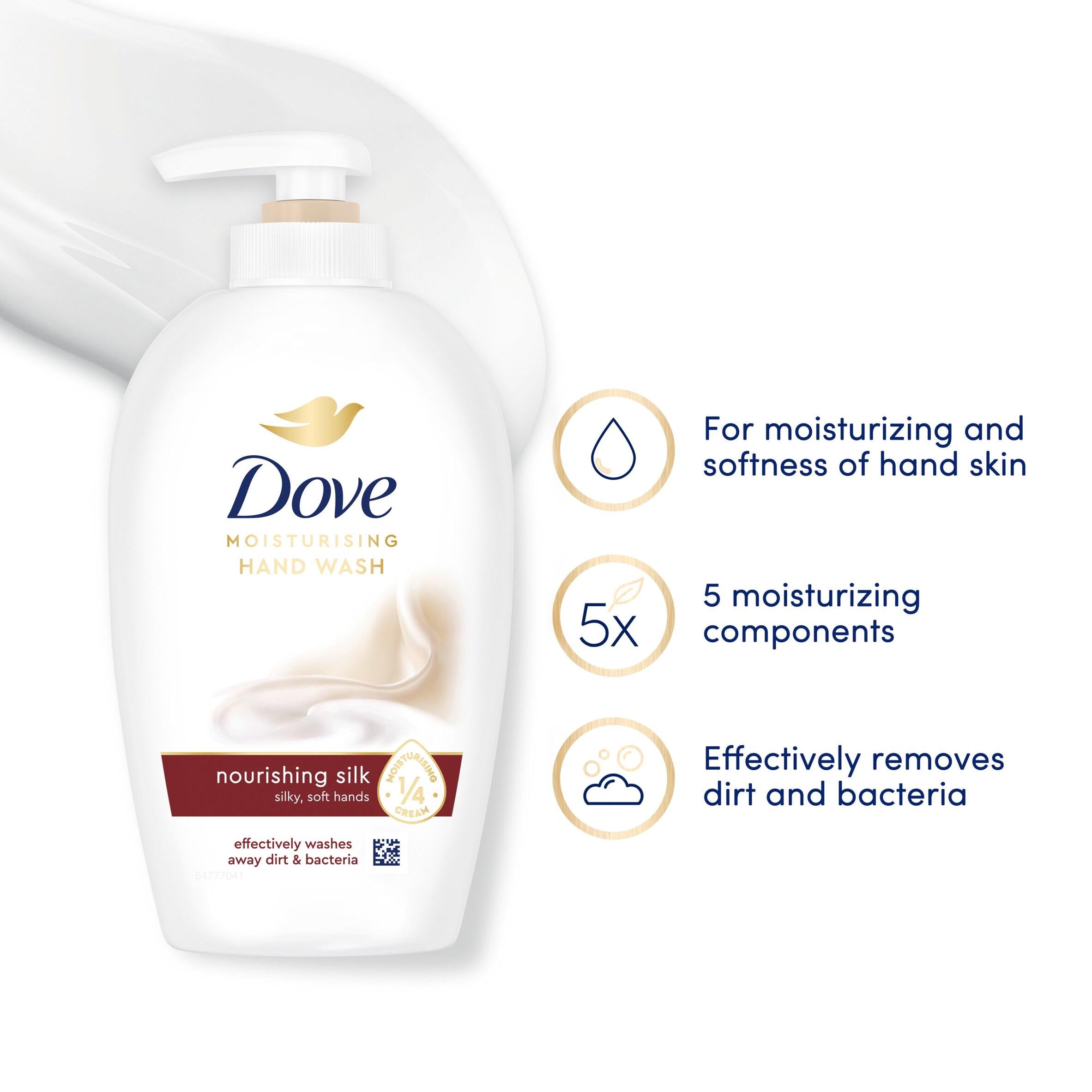 Dove Fine Silk Hand Wash 250ml, imported from the UK