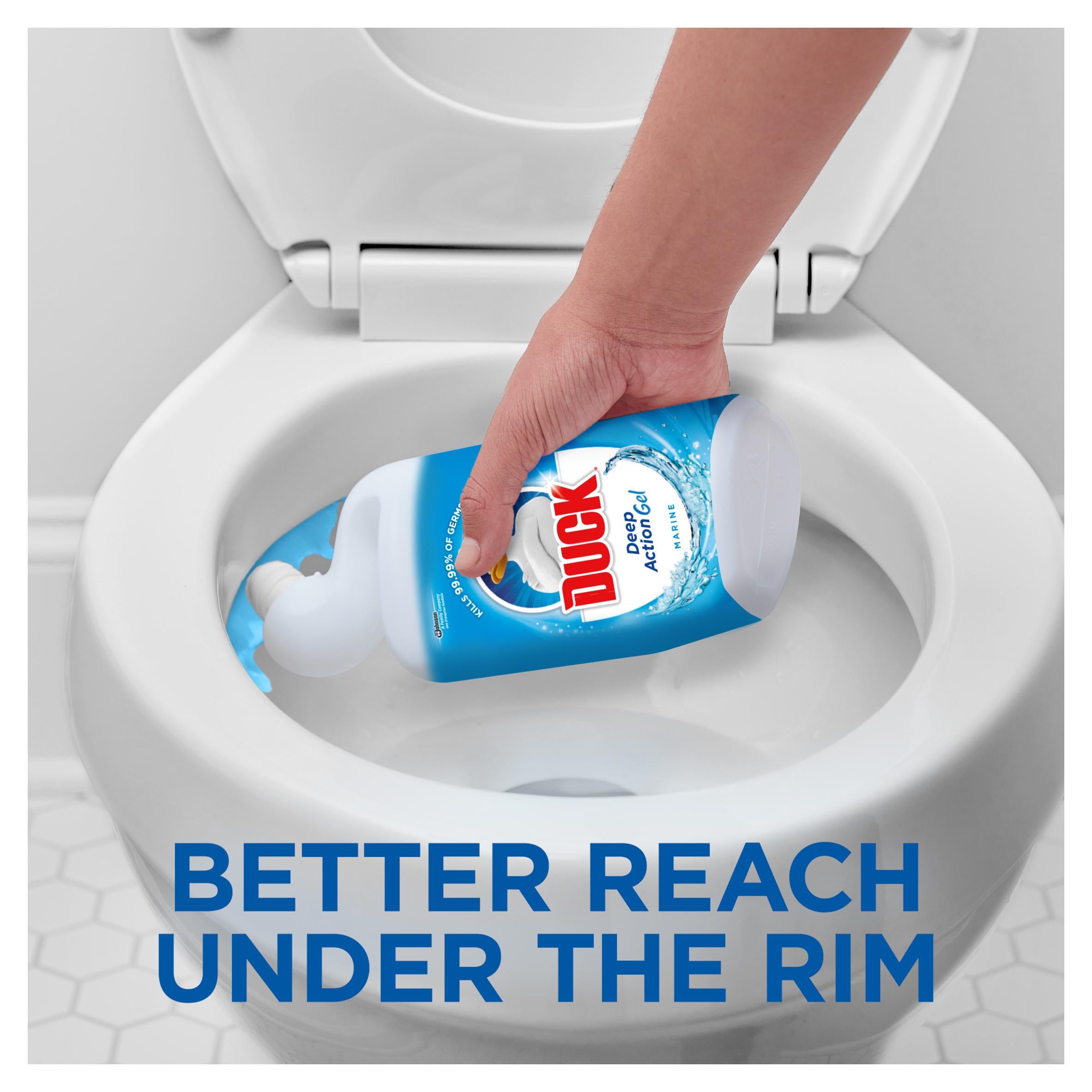 Duck Deep Action Gel toilet cleaner marine 750ml, imported from the UK