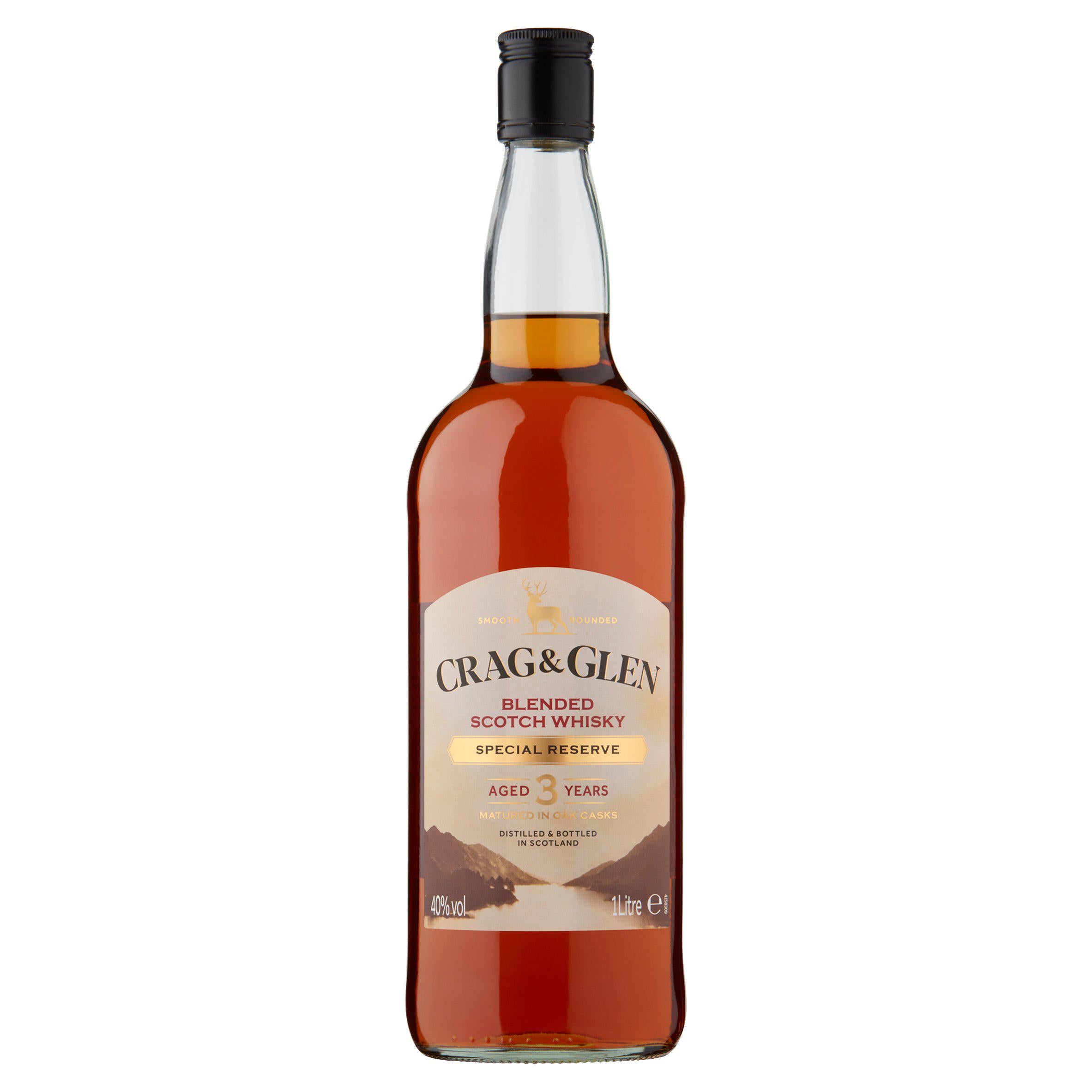 Crag & Glen blended Scotch whisky 1L - British product