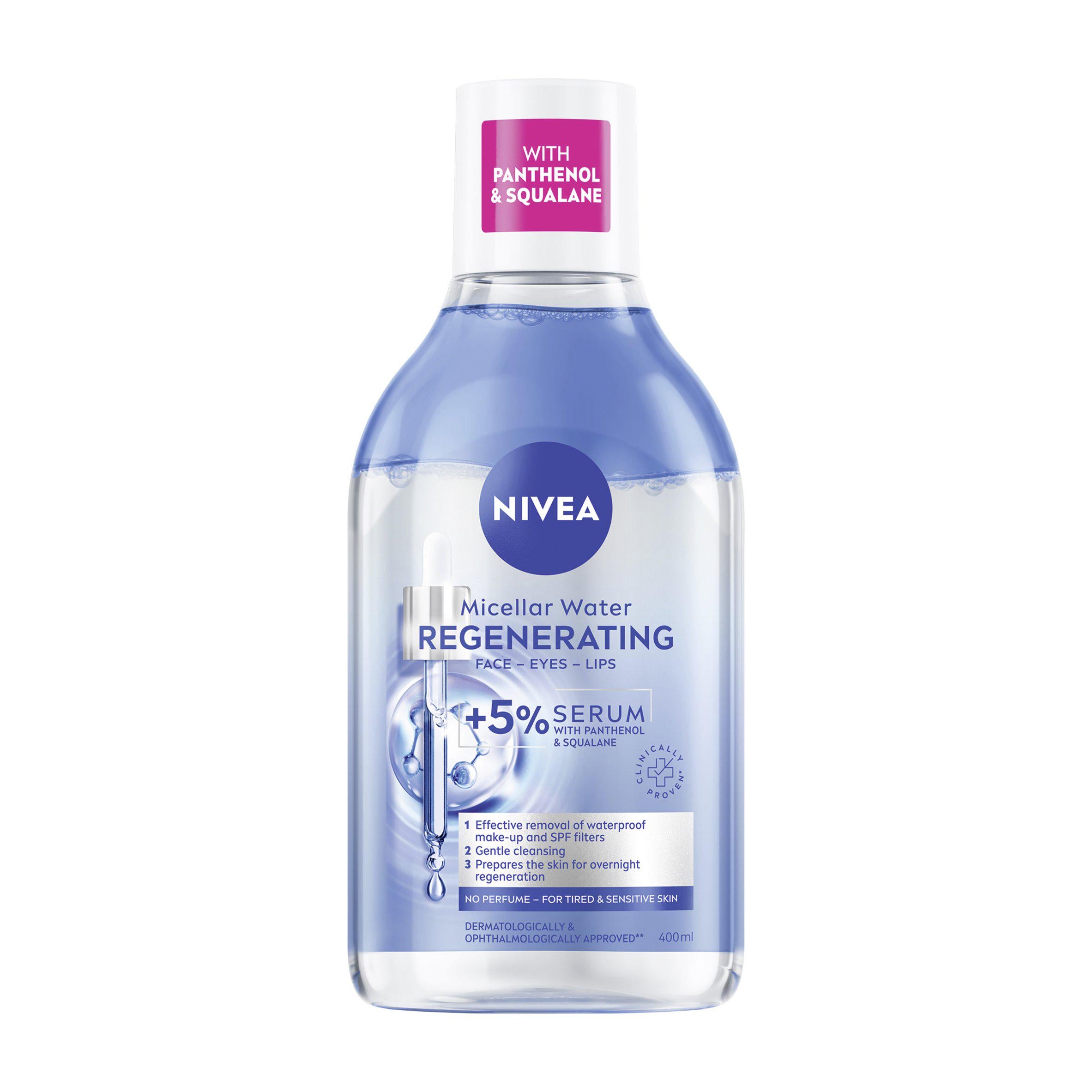 Nivea Regenerating Serum Infused Micellar Water 400ml, imported from the UK