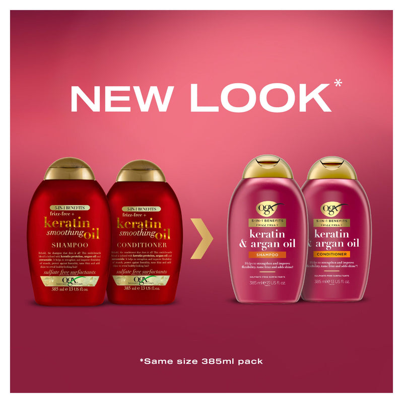 OGX Anti Frizz Shampoo 385ml (British brand)