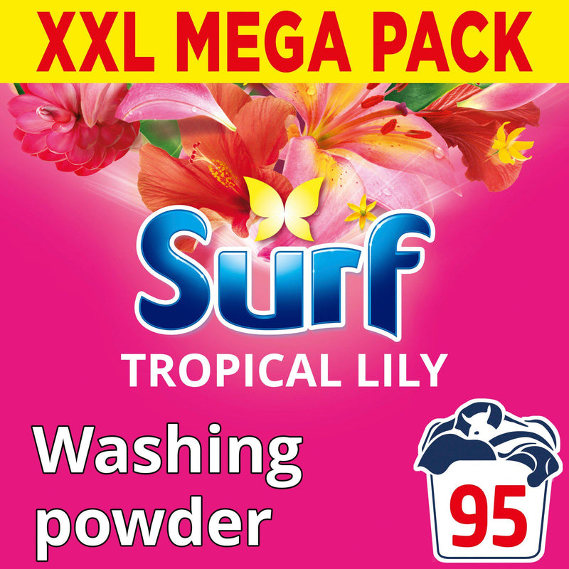 Surf tropical lily washing powder 4.75kg, imported from the UK