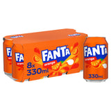 Fanta Orange soft drink multipack 8x330ml - British product