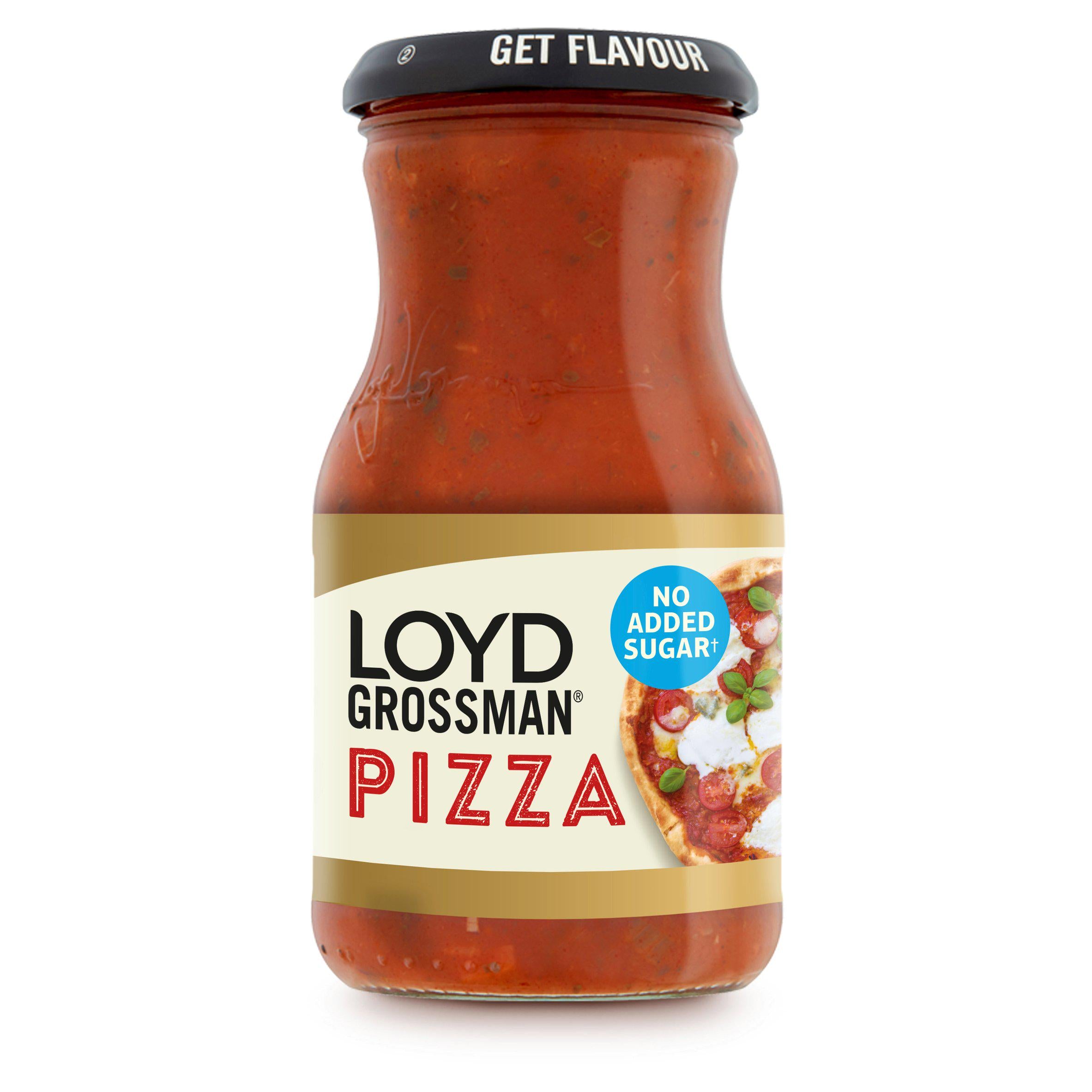Loyd Grossman no added sugar pizza sauce 350g, UK version
