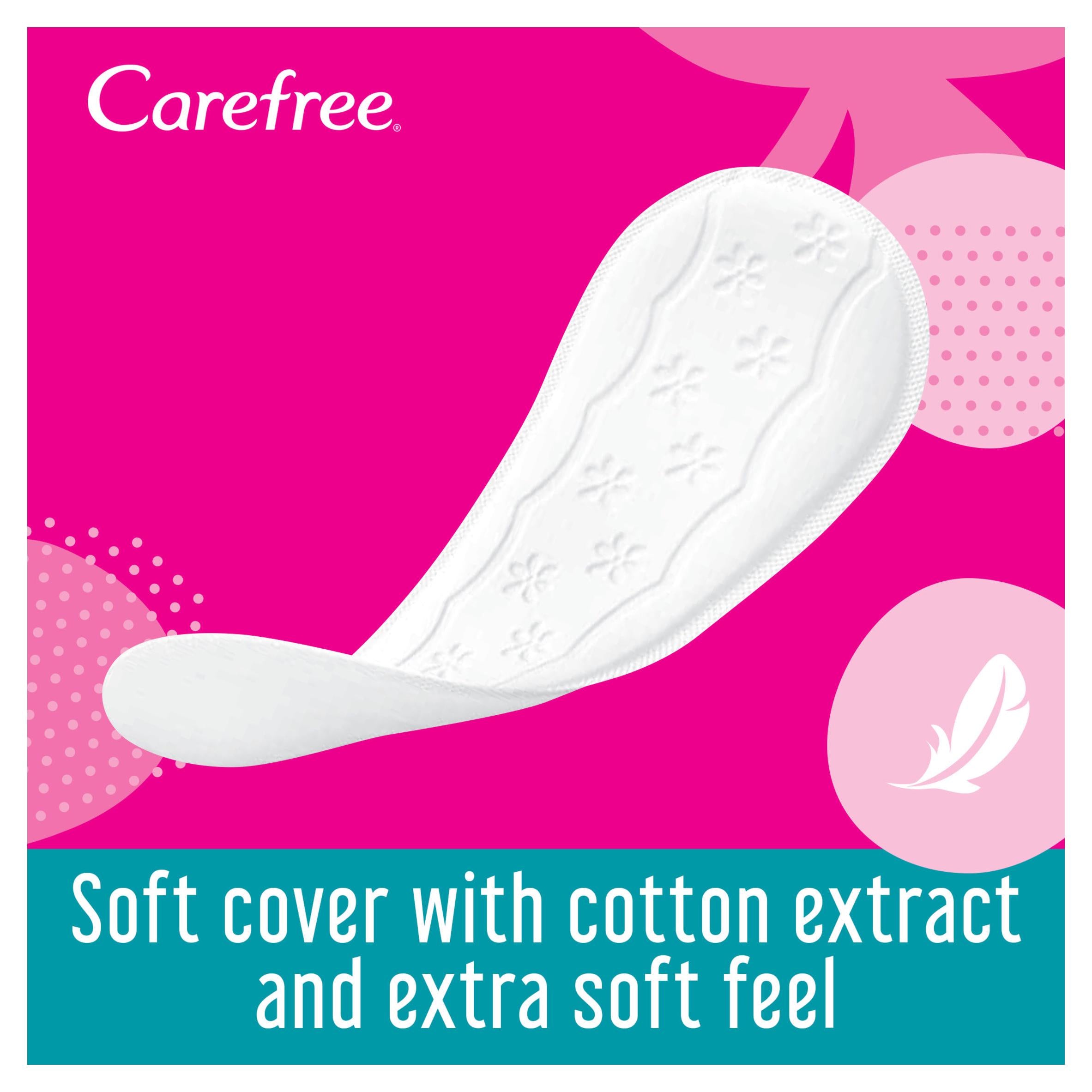 Carefree normal pantyliners cotton extract fresh scent 56 count (British brand)