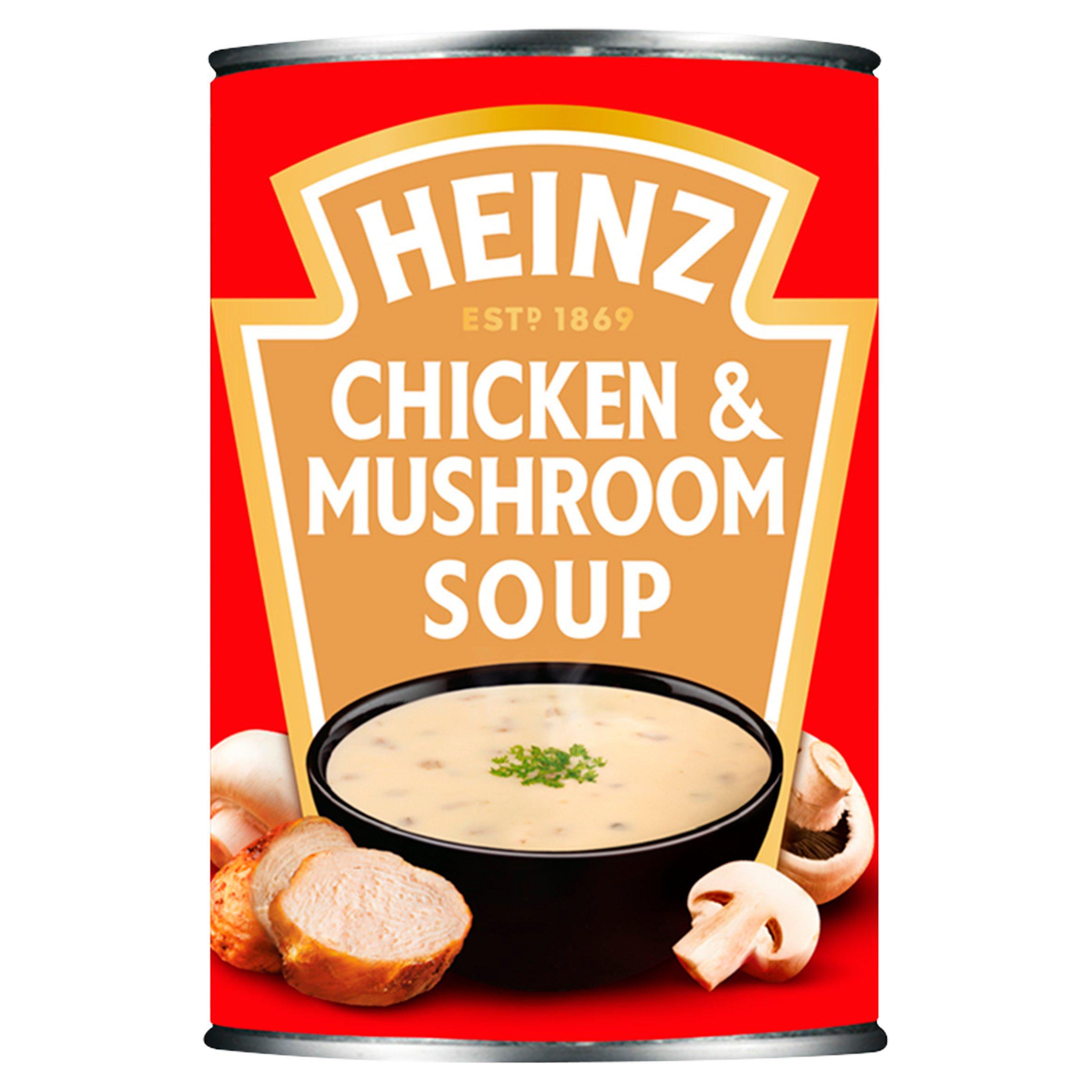 Heinz chicken and mushroom soup 400g, UK version
