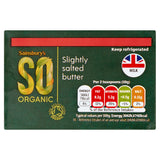 Sainsbury's British butter slightly salted organic 250g, UK version