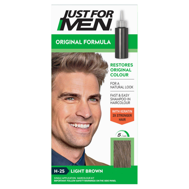 Just For Men Light Brown hair dye kit - British product
