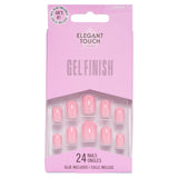 Elegant Touch gel finish nails perfect pink 24 pcs - British product