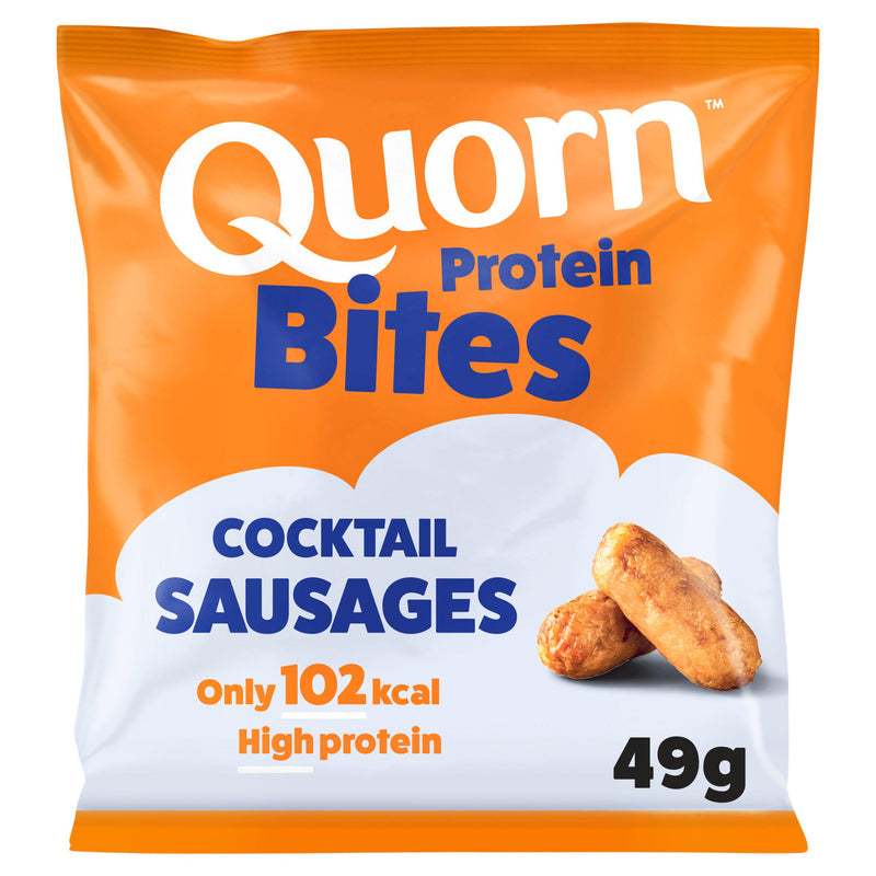 Quorn protein bites cocktail sausages 49g - British product