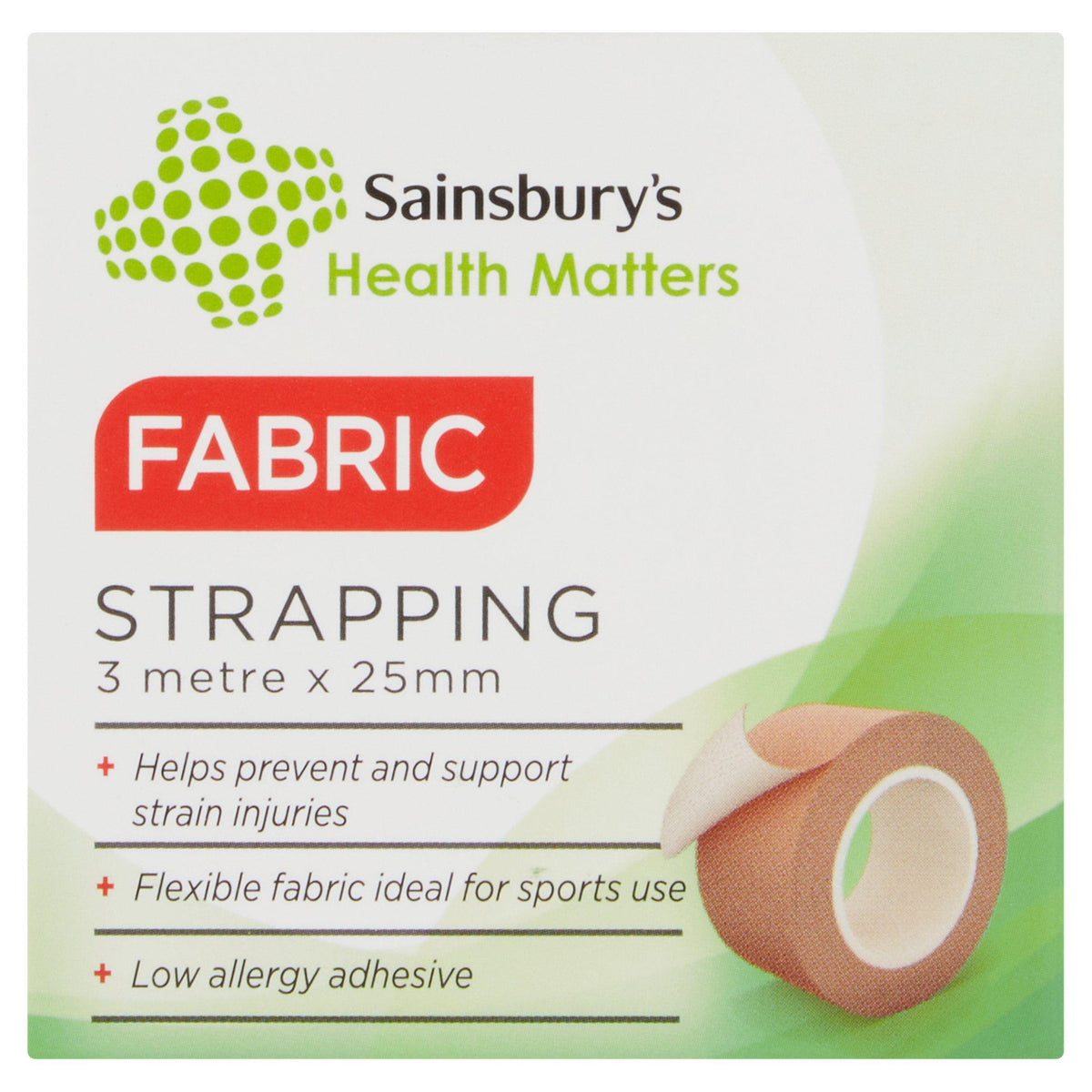 Sainsbury's fabric strapping 2.5cm x 3m (British brand)
