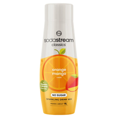 Sainsburys Sodastream Classics Orange Mango Flavour Sparkling Drink Mix 440ml- Buy online at McGrocer