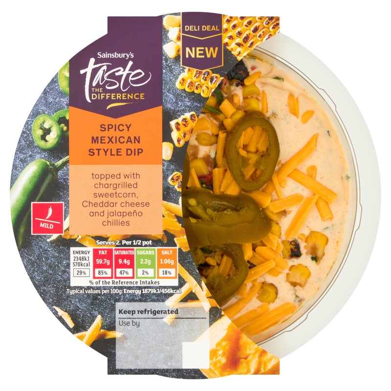 Sainsbury's spicy Mexican style dip 250g, UK version