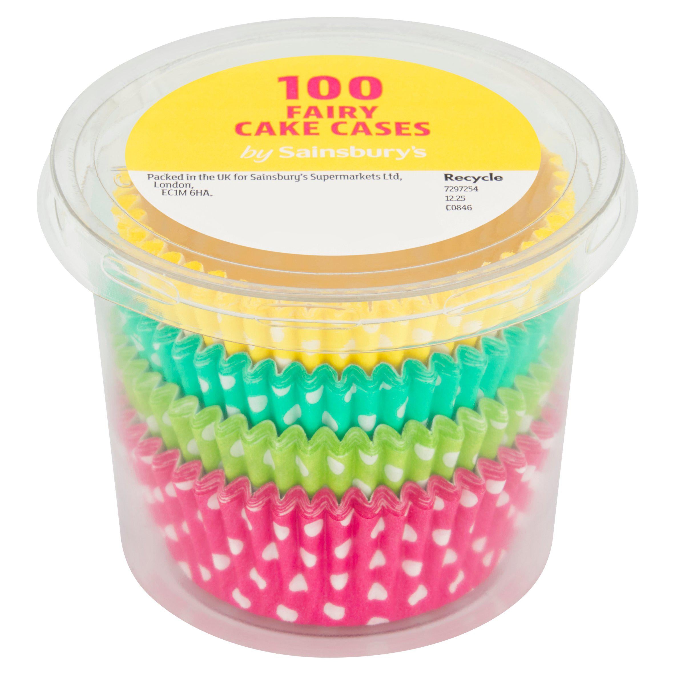 Sainsbury's cake cases polka dot 100 (British brand)