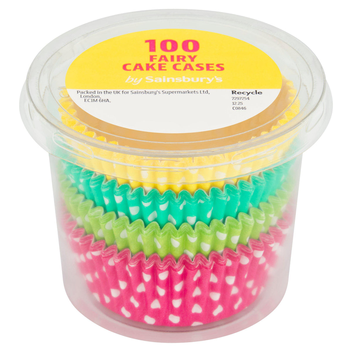 Sainsbury's cake cases polka dot 100 (British brand)