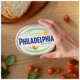 Philadelphia vegan cream cheese alternative almond oat 145g, imported from the UK
