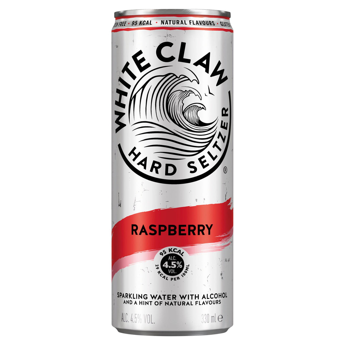 White Claw Hard Seltzer Raspberry 330ml (British brand)