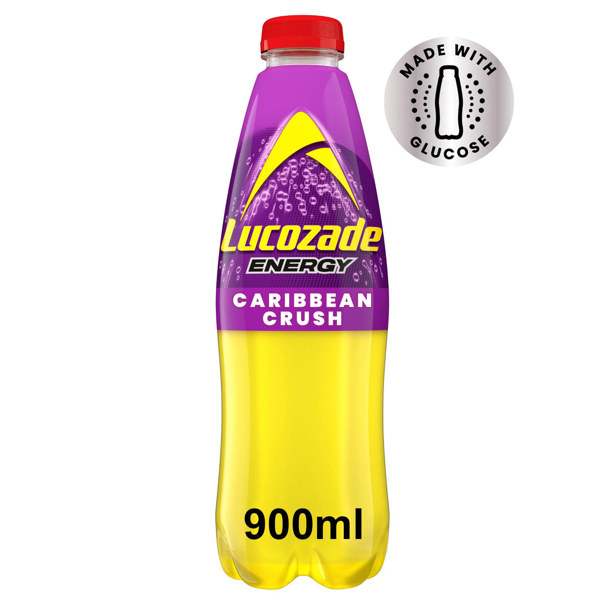 Lucozade Caribbean Crush energy drink 900ml, imported from the UK