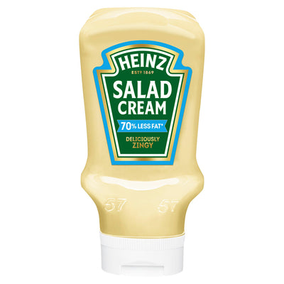 Sainsburys Heinz Salad Cream Extra Light Condiment 435g- Buy online at McGrocer