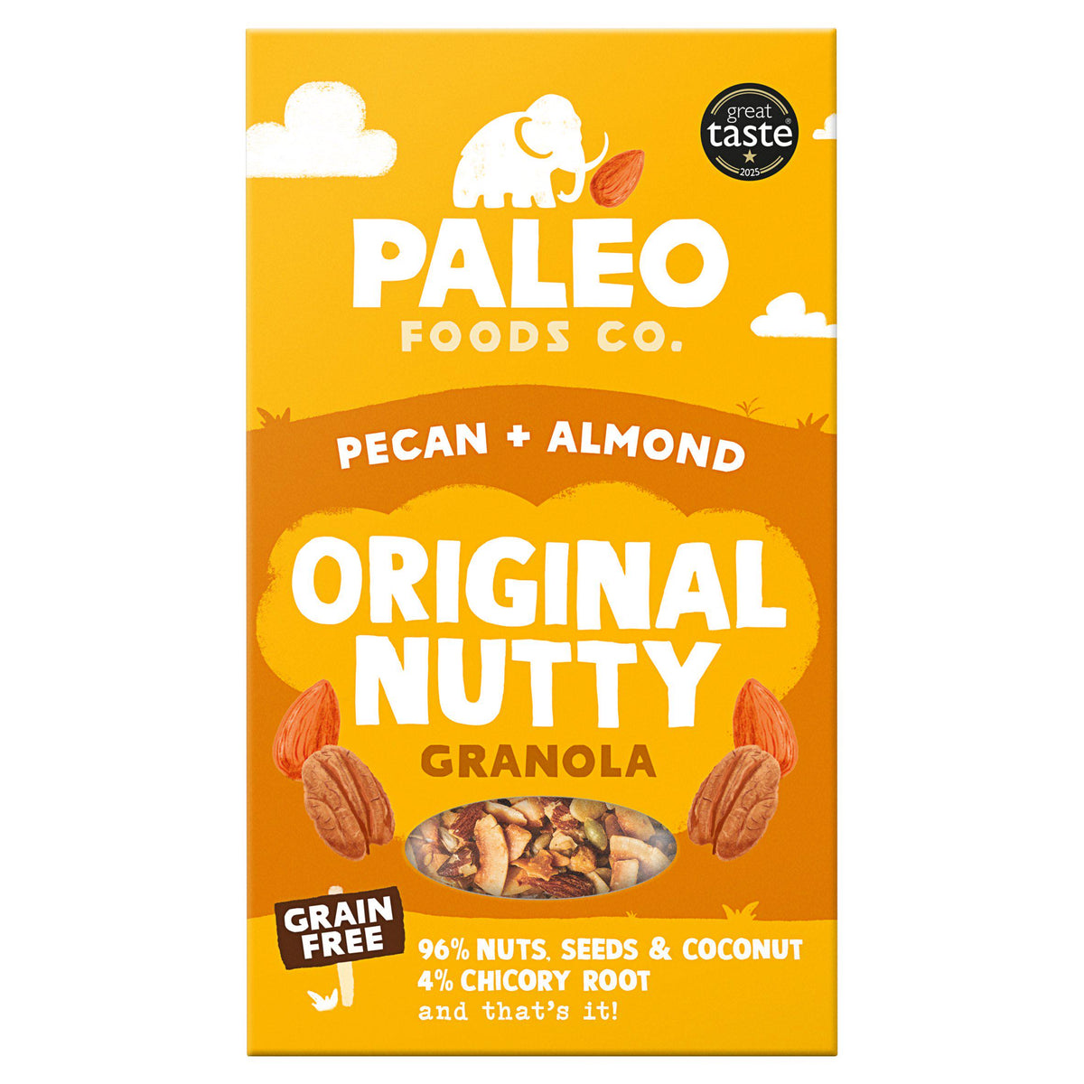 Paleo Foods pecan and almond grain-free granola 285g, imported from the UK