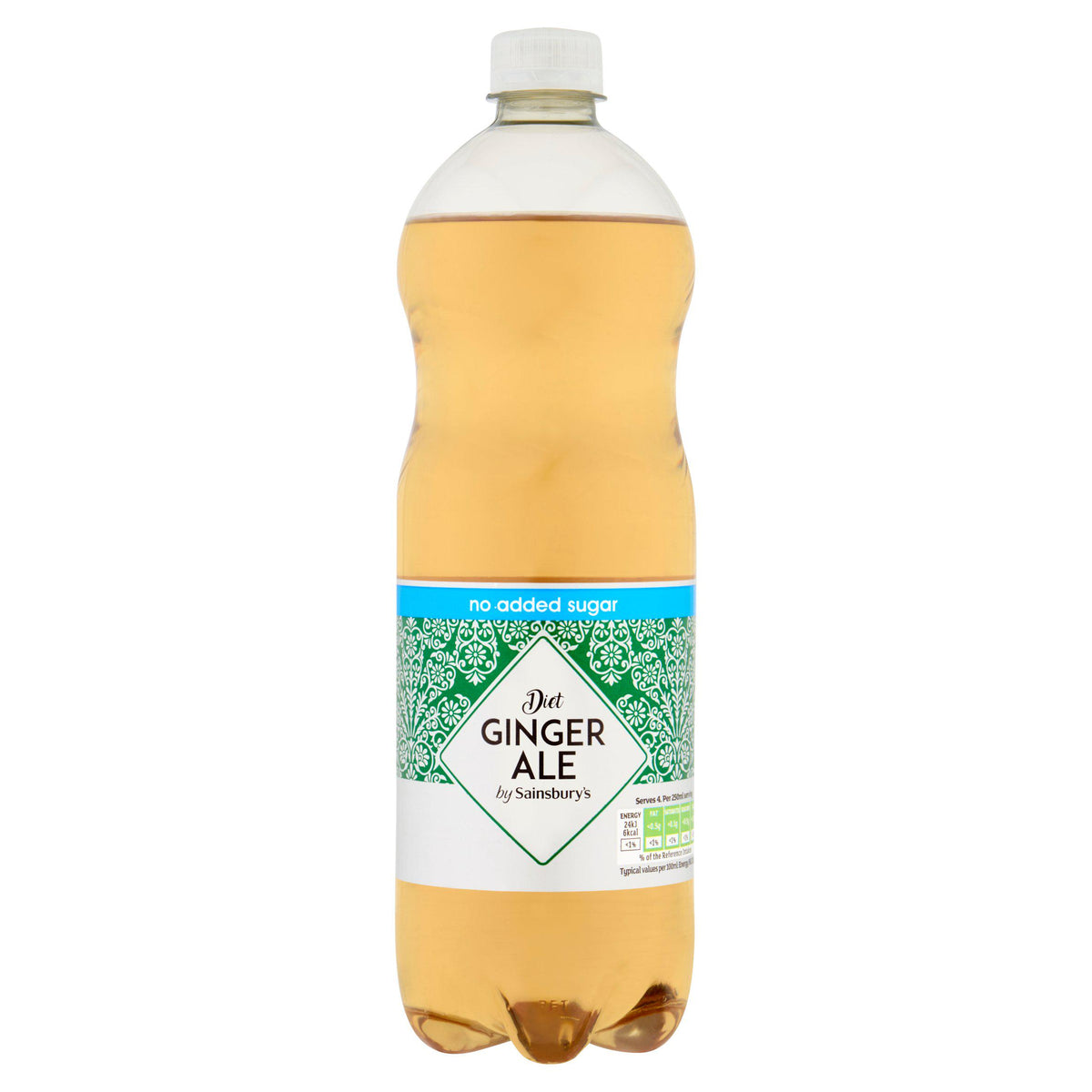 Sainsbury's Diet Ginger Ale 1L, imported from the UK