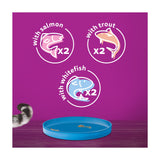 Whiskas Ocean Menu wet cat food 6x400g, imported from the UK