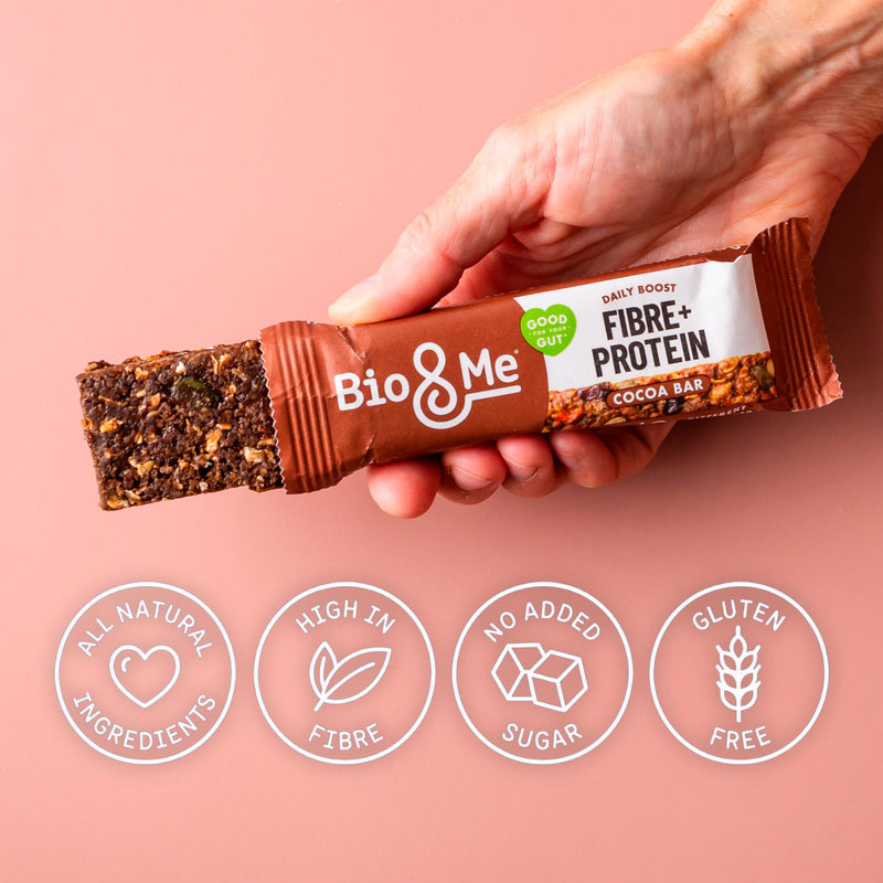 Bio&Me cocoa flapjack bars 120g - British product