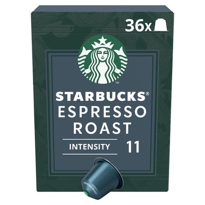 Sainsburys Starbucks by Nespresso Espresso Roast Coffee Capsules x36- Buy online at McGrocer