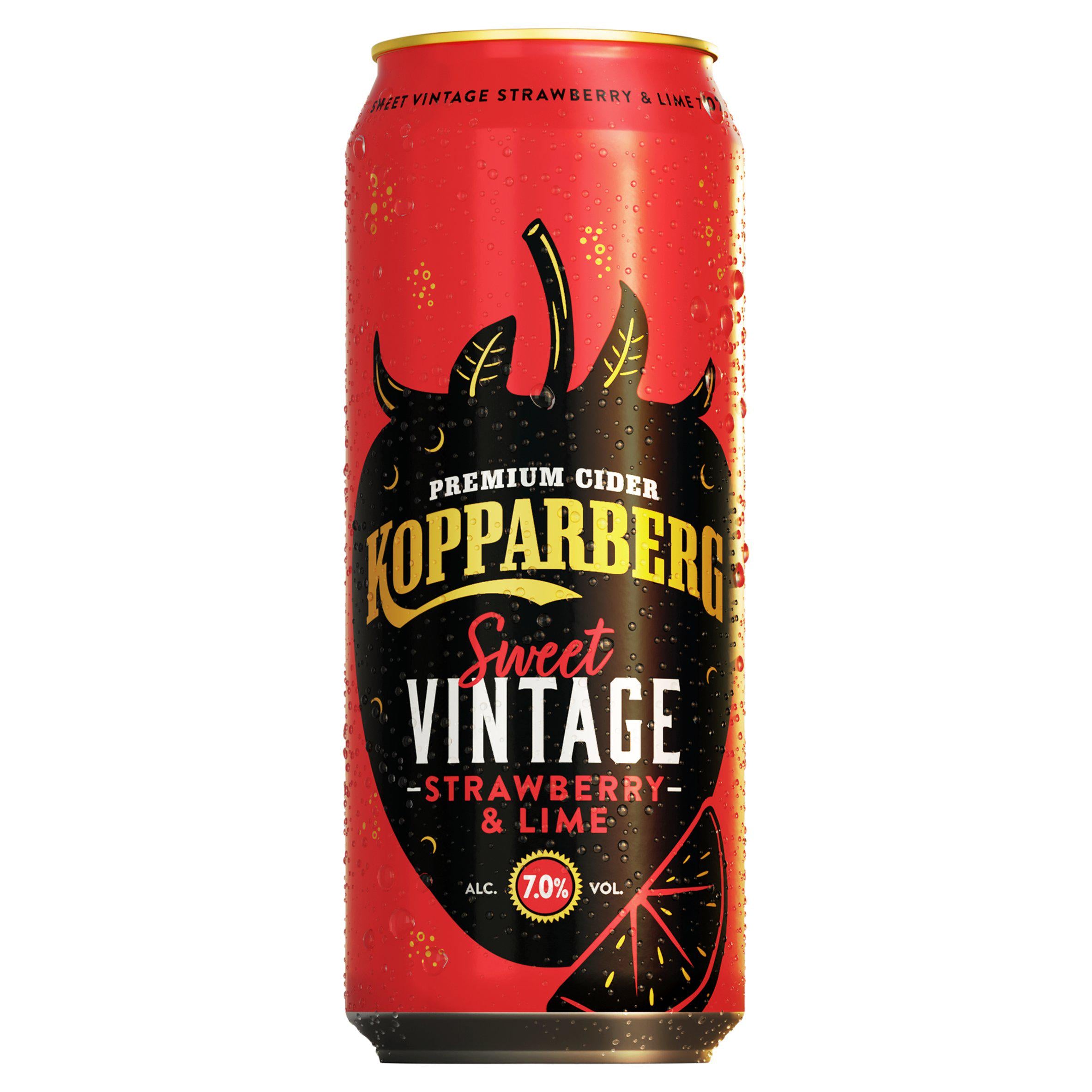 Kopparberg Sweet Vintage Strawberry & Lime cider 500ml (British brand)