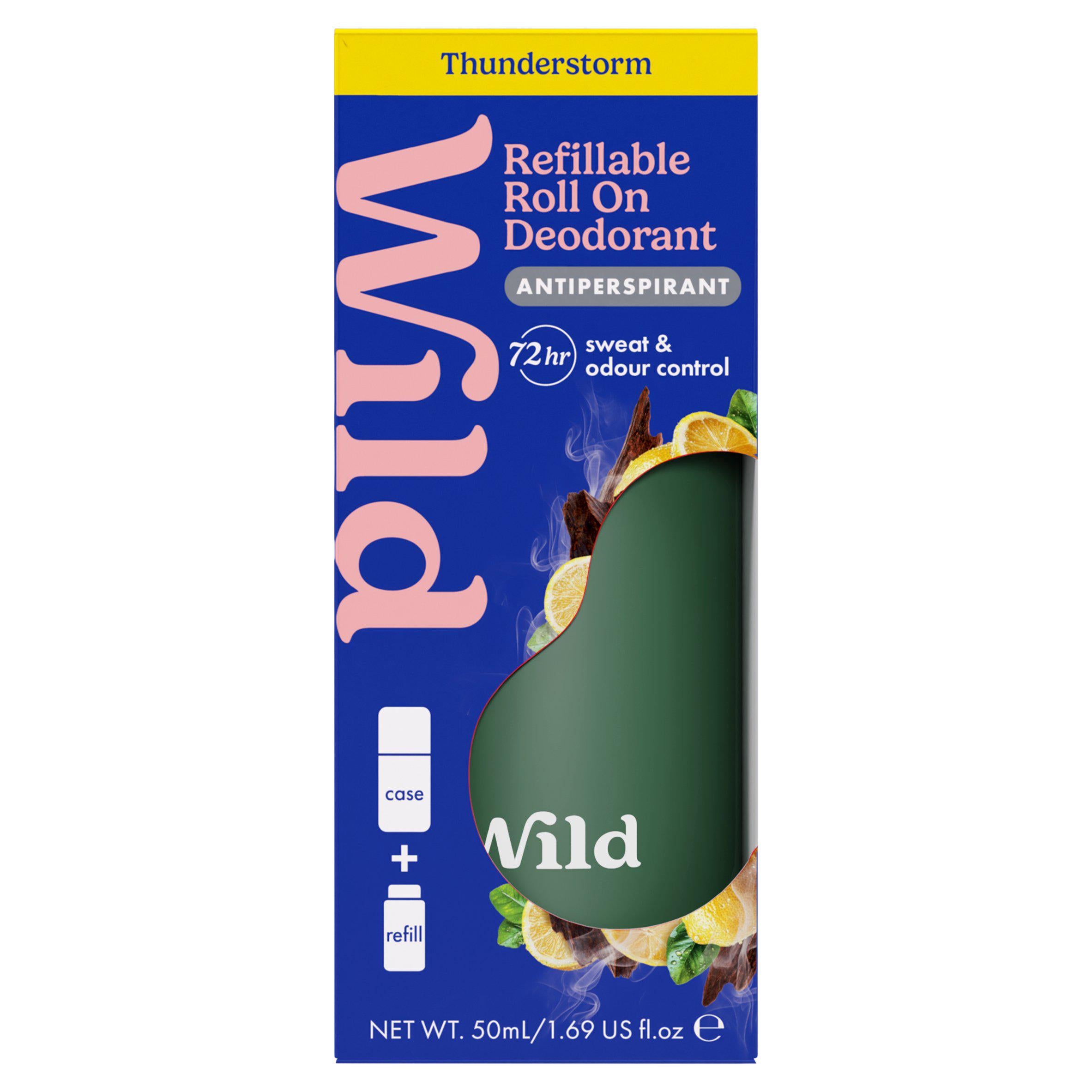 Wild Thunderstorm antiperspirant roll-on deodorant 50ml, UK version