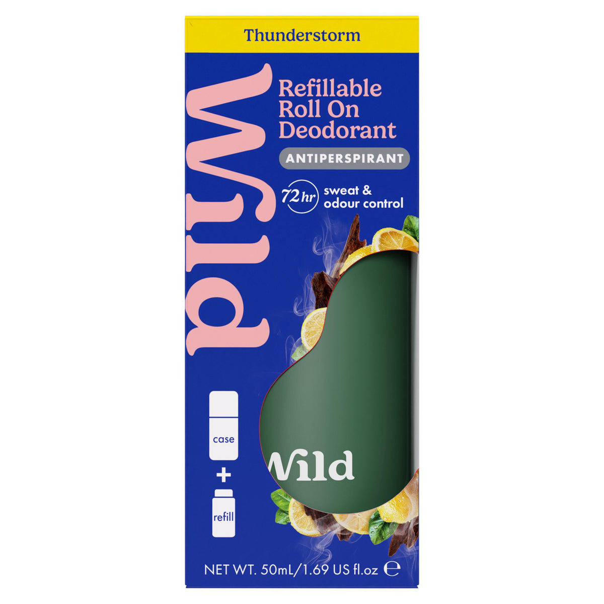 Wild Thunderstorm antiperspirant roll-on deodorant 50ml, UK version