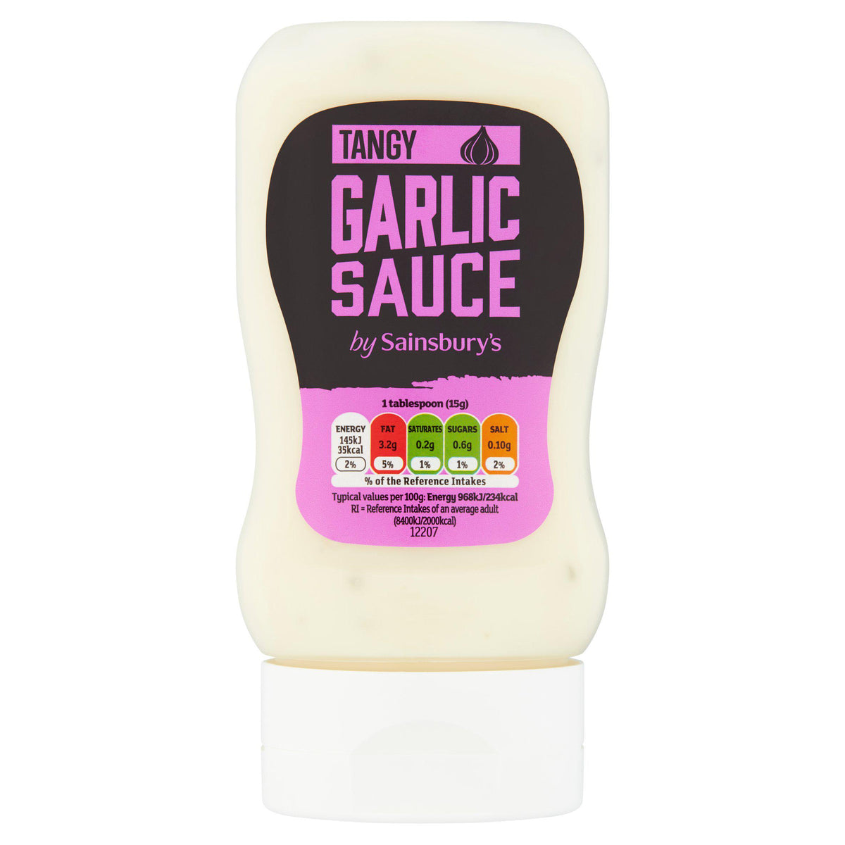 Sainsbury's creamy garlic sauce 285g, imported from the UK