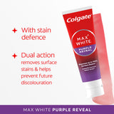 Colgate Purple Reveal toothpaste 125ml, UK version