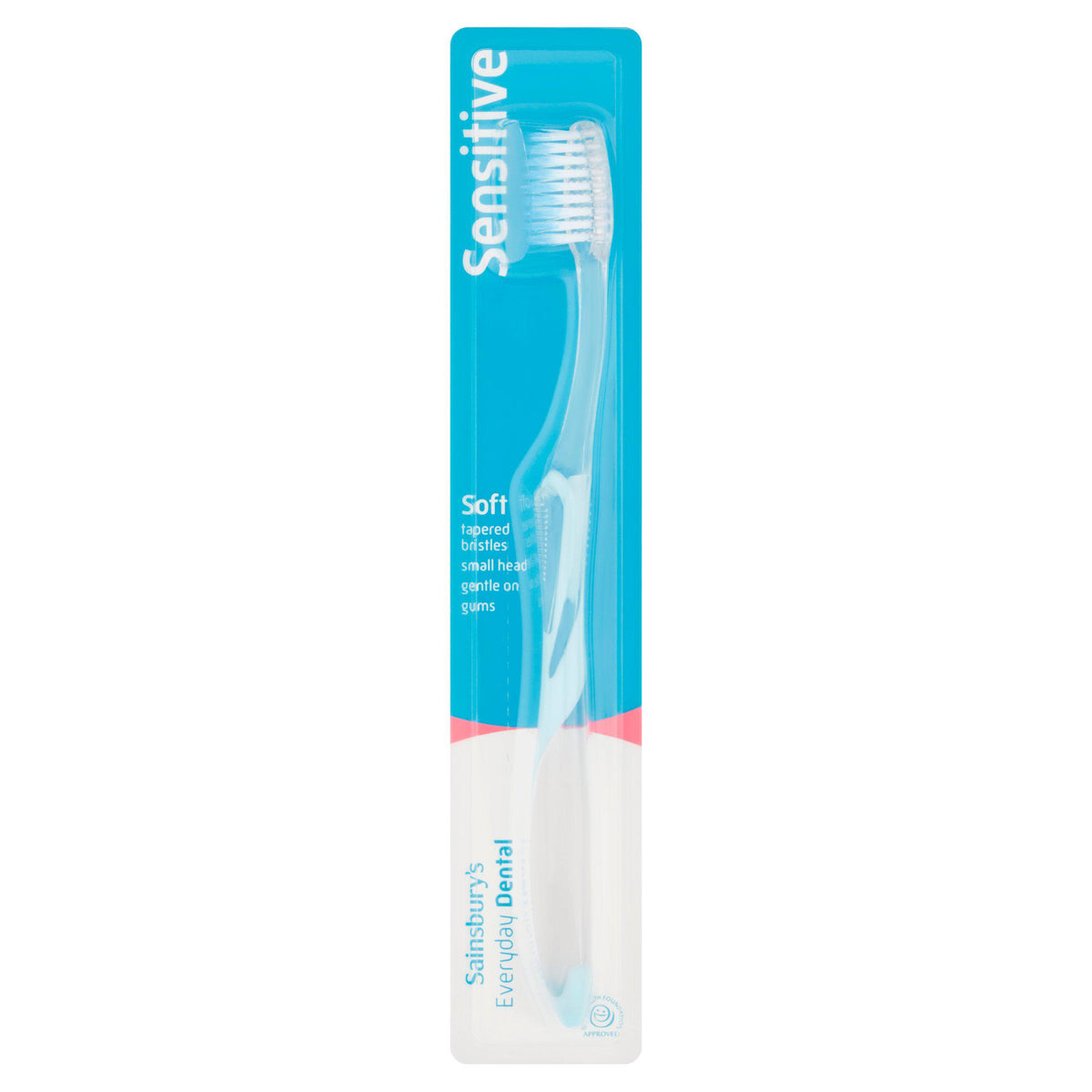 Sainsbury's sensitive toothbrush with soft bristles (British brand)