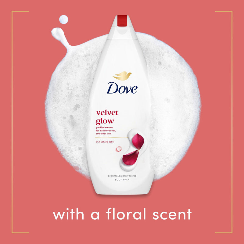 Dove Body Wash Velvet Glow 720ml - British product