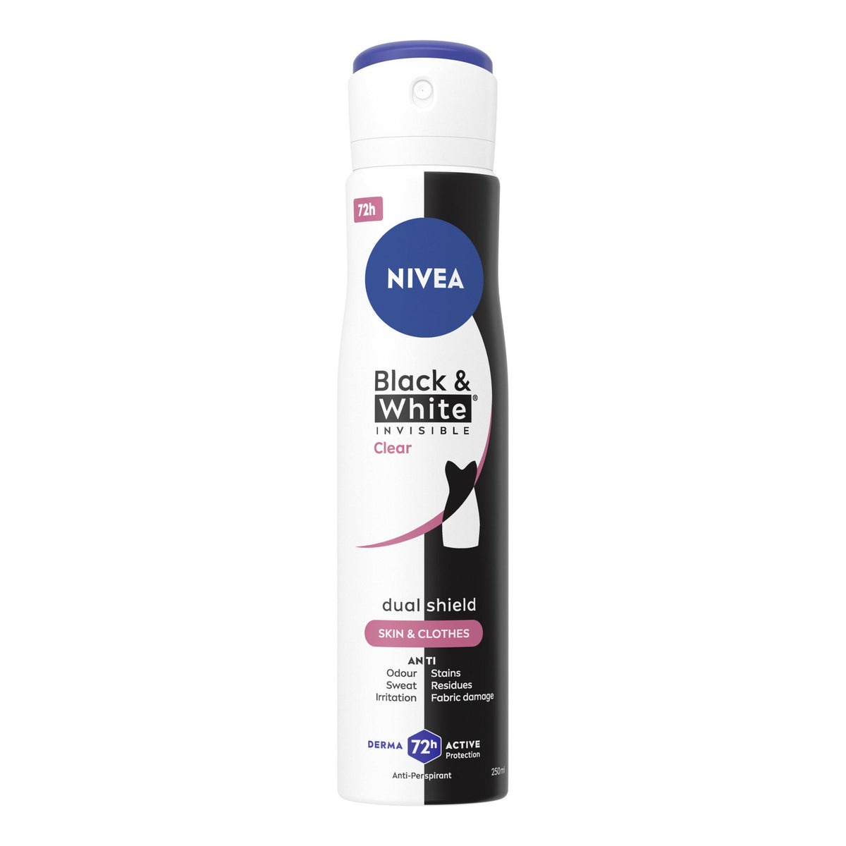 Nivea antiperspirant deodorant spray Black & White Original 250ml, UK version