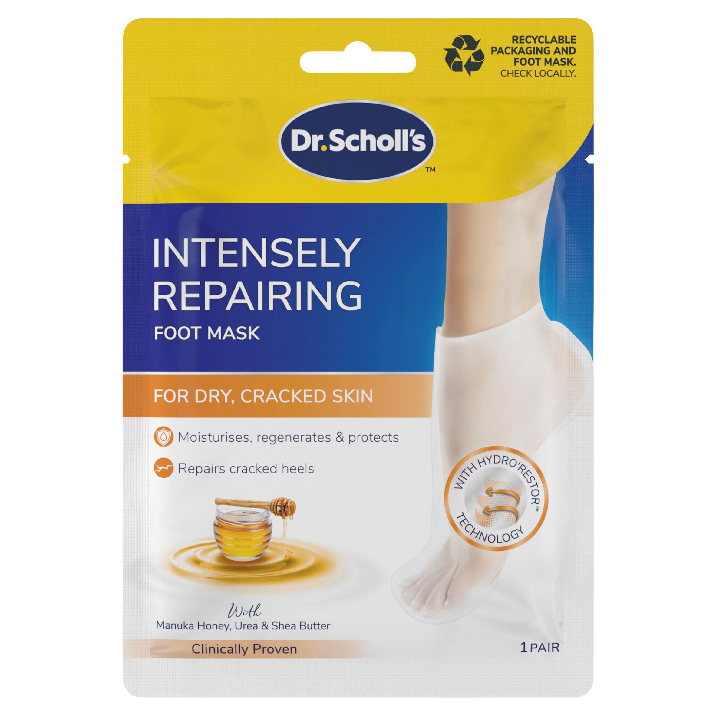 Dr. Scholl's Intensely Repairing Foot Mask single use sachet (British brand)