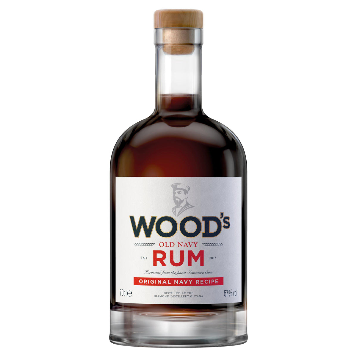 Wood's 100 Navy Rum 70cl, UK version