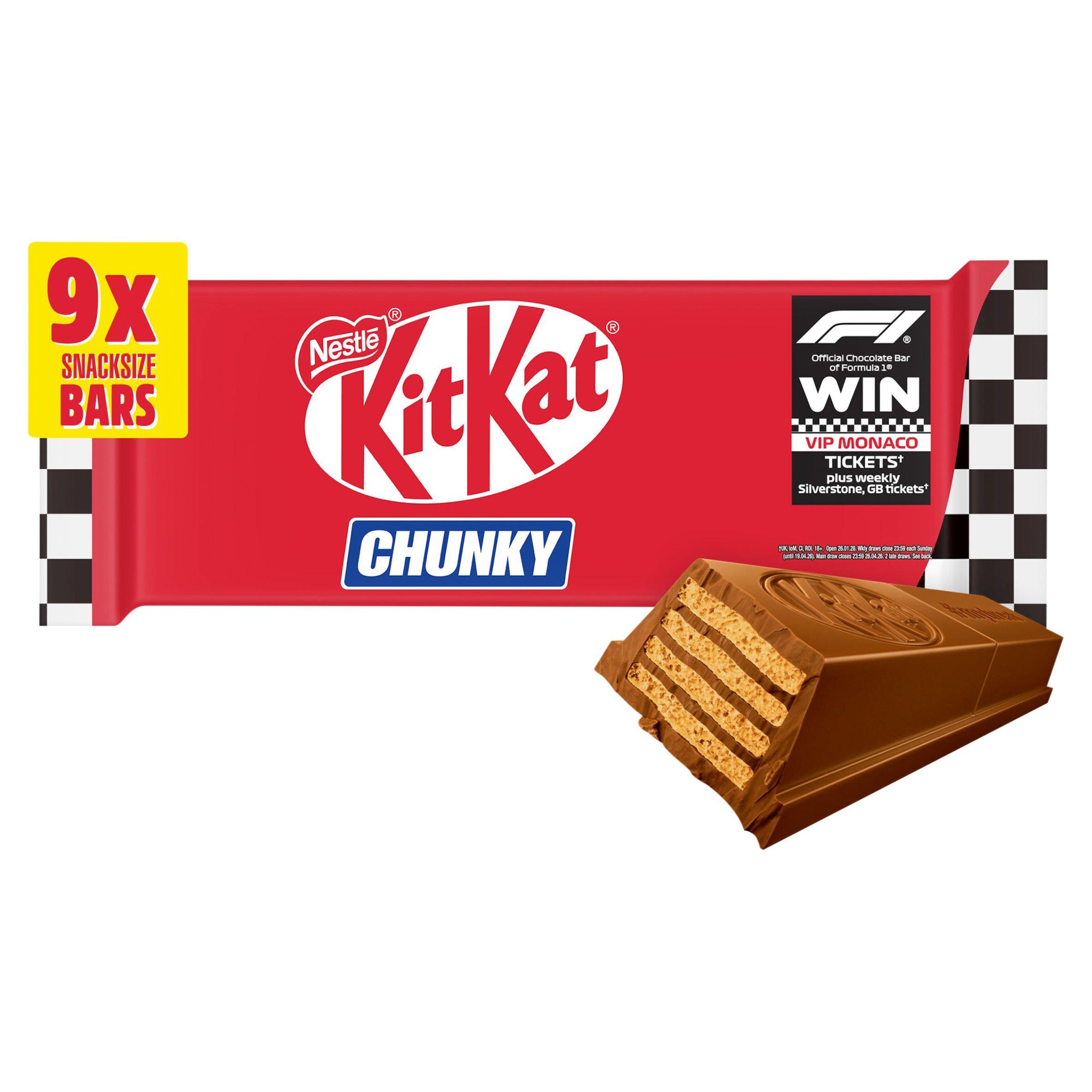 KitKat Chunky chocolate bar multipack 288g - British product